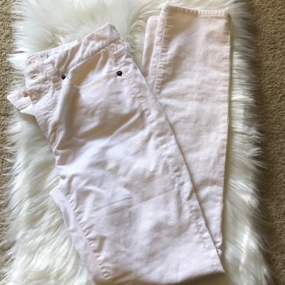 J. Crew | White Toothpick Corduroys Size 27